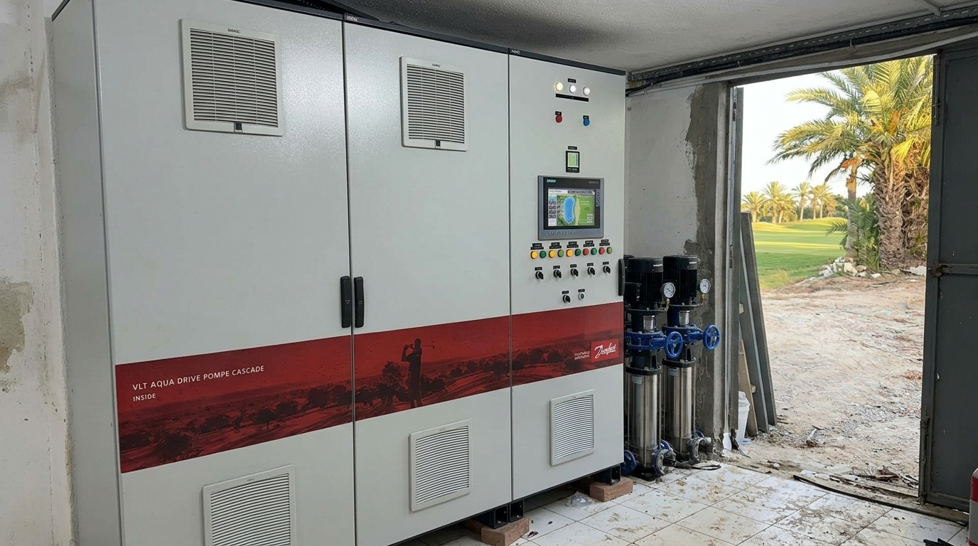 Golf Djerba Irrigation Pumping Station Automation installation