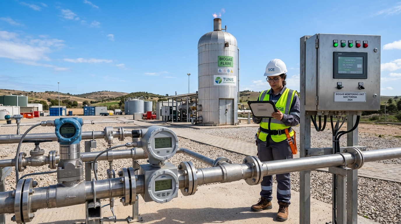 Waste Complex Gas Pressure & Biogas Telemetry installation